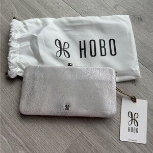 Hobo Mia Minaudiere Silver Clutch Bag